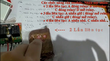 Module RF 2 relay ACC-12V-315M (Hướng dẫn học lệnh)