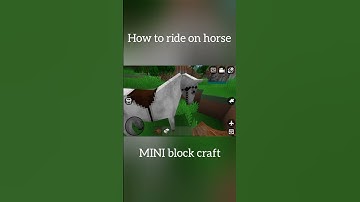 how to ride on horse | mini block craft ideas