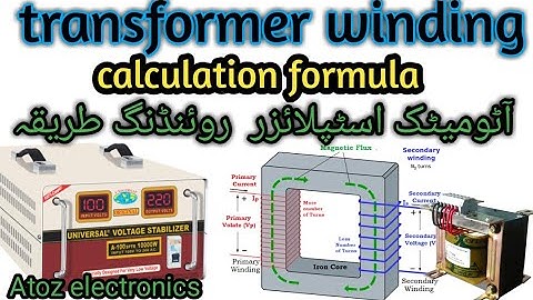 How to Automatic Stabilizar Transformer Winding data Calculation Atoz electronics pashto