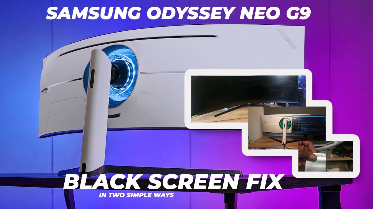 Samsung Odyssey G9 C49G97TSSN (ジャンク扱い) My Samsung ODYSSEY NEO G9 Gaming Monitor Went Black — I fixed with