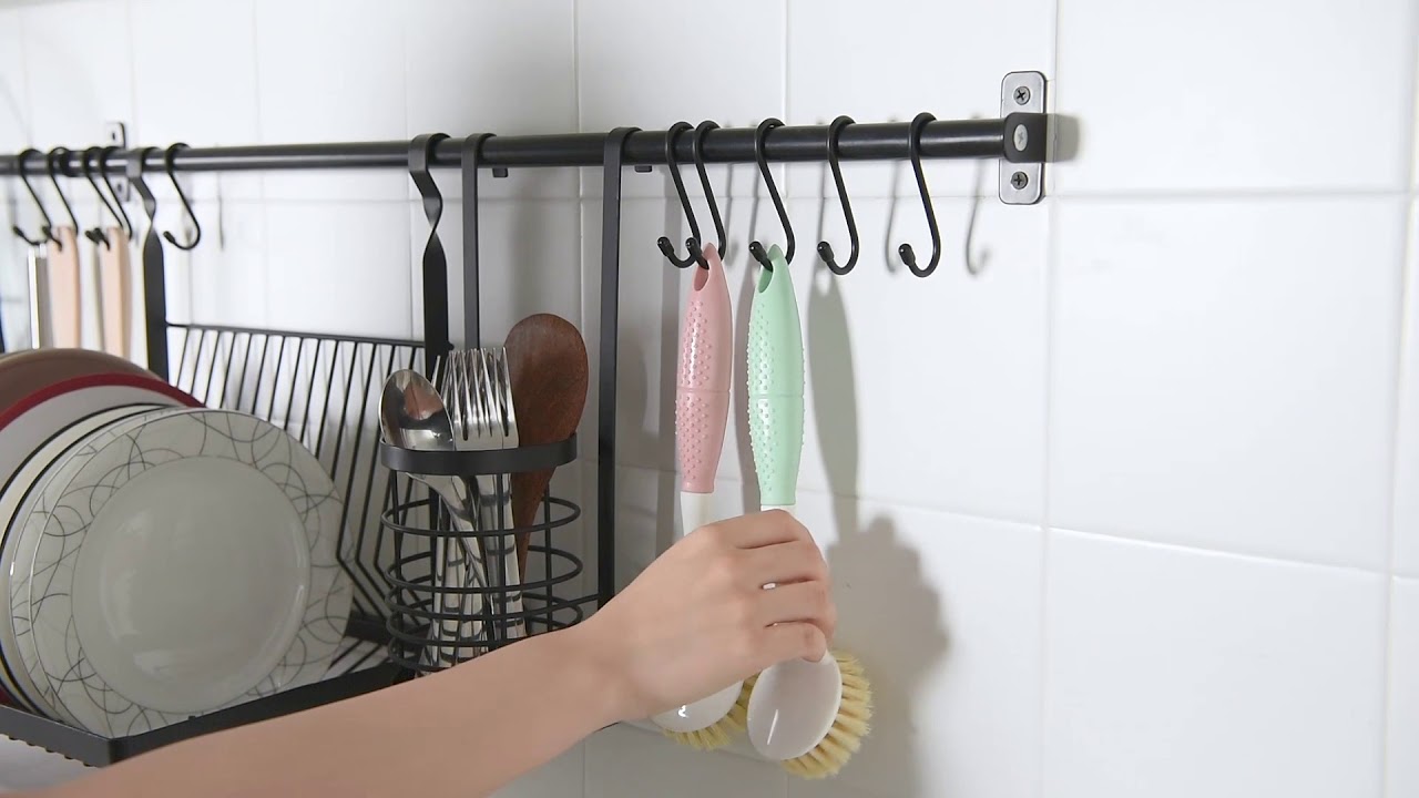 How to Make a Wall Mounted Dish Drying Rack - DIY Danielle®