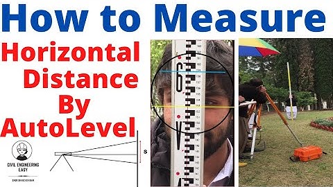 How to Measure the Horizontal Distance By Using Autolevel Machine and Staff Rod at Site |Tacheometry