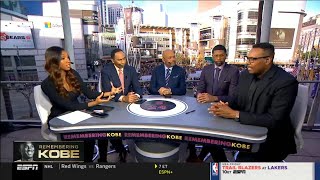 NBA Countdown: Stephen A  Smith, Jalen Rose, Michael Wilbon & Paul Pierce Remember Kobe Bryant