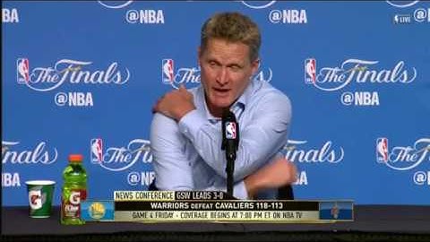 NBA FINALS 2017: Steve Kerr Postgame Interview