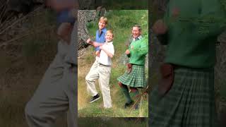 King Charles, William & Harry dancing 🤩 #royalfamily #princeharry #princewilliam   #kingcharles