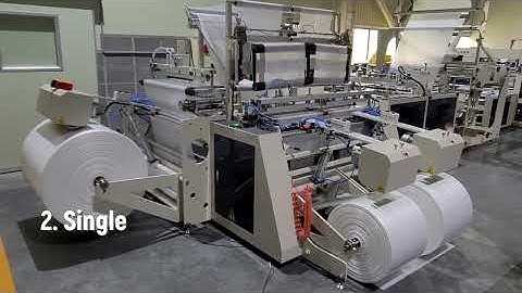 Two Functioned Garbage Bags on Roll Making Machine：SR(2)MR(1)-1000-OS-2T-R4S【COSMO】