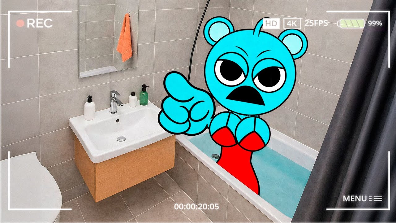 Очищаю Скай от грязи в своей ванне... (Спринки в реальной жизни)