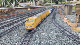 G Scale Union Pacific Mixed Freight Gibsonville Garden Railroad 6-19-21