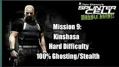 Splinter Cell Double Agent Mission 9: Kinshasa 100% Hard Difficulty (2 KO)
