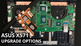 ASUS X571 DISASSEMBLY and UPGRADE OPTIONS (Storage, RAM, WiFi, Thermal Paste)