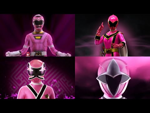 All Pink Power Rangers Morphs | Power Rangers Zone