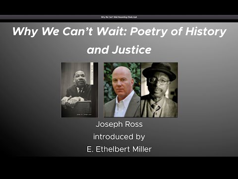 Why We Can't Wait: Poetry of History and Justice by Joseph Ross