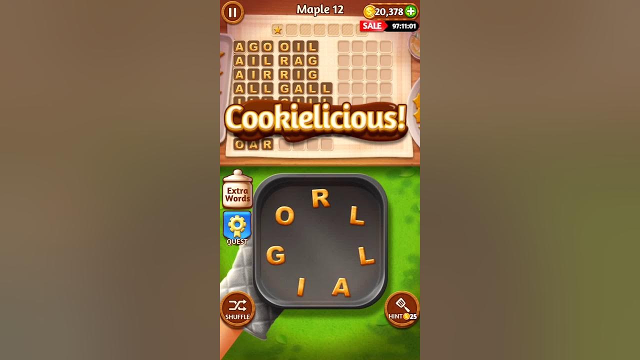 Word Cookies Maple 12 Word Cookies Answers YouTube