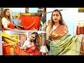 Vijaykumar daughter pritha haris saree collection  pritha haris live saree selection 