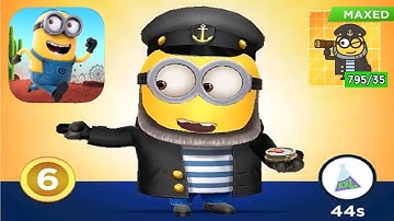 Minion rush Sea Dog minon upgrade 1 to MAXED EPIC costume gameplay walkthrough android ios