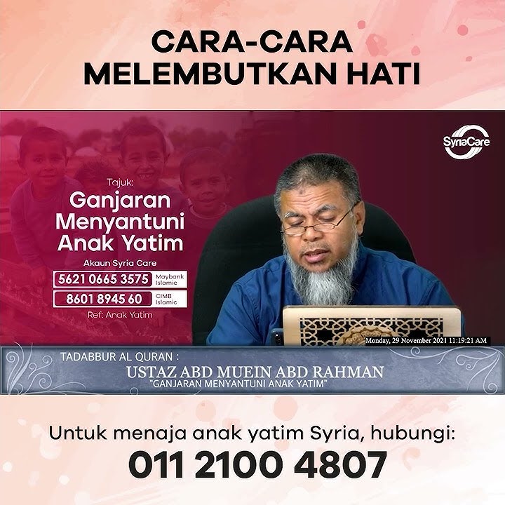 Cara-cara Melembutkan Hati | Ustaz Abd Muein Abd Rahman