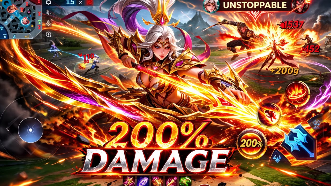 NEW Hanabi Skin Gameplay 😱 200% high speed DAMAGE 🔥