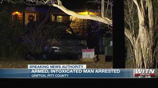 UPDATE: Armed, intoxicated man arrested after law enforcement presence at Grifton home