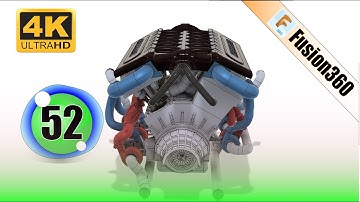 Fusion 360 Modeling V12 Engine EP 52 😍 4K