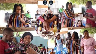 Kumawood Actress Christiana Awuni Parties With Orphans And Her Children ON Her Bday