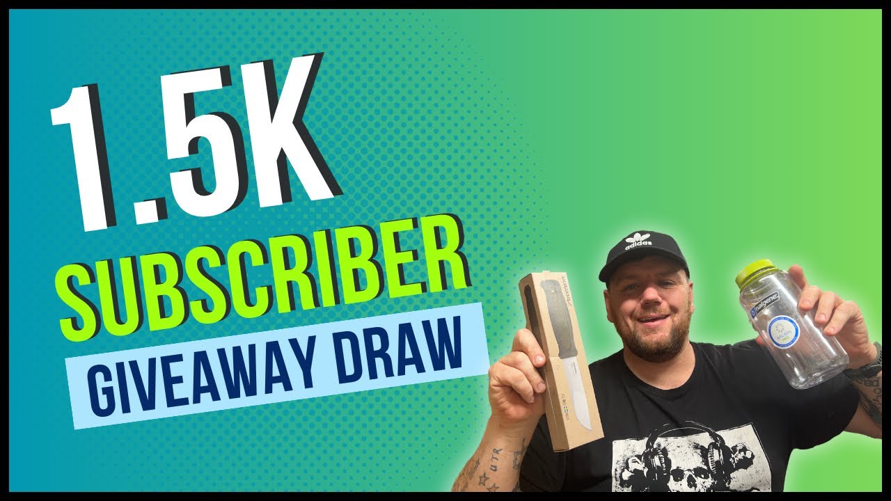 SUBSCRIBER GIVEAWAY DRAW FREE CAMPING GEAR WHOS THE LUCKY WINNER 