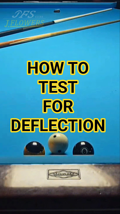 How to test for deflection in pool cues. #deflection #jflowers #smo #KeepTryingHard #ThePoolTryHard