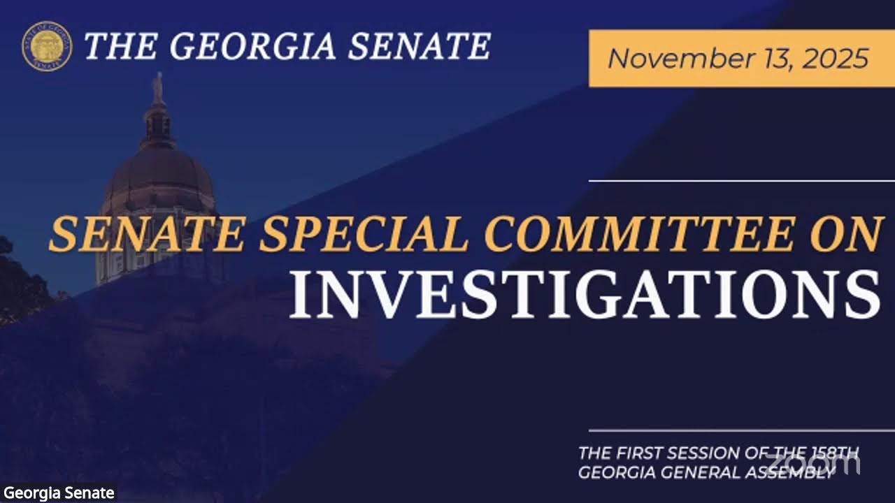 11/13/2025 Special Committee on Investigations