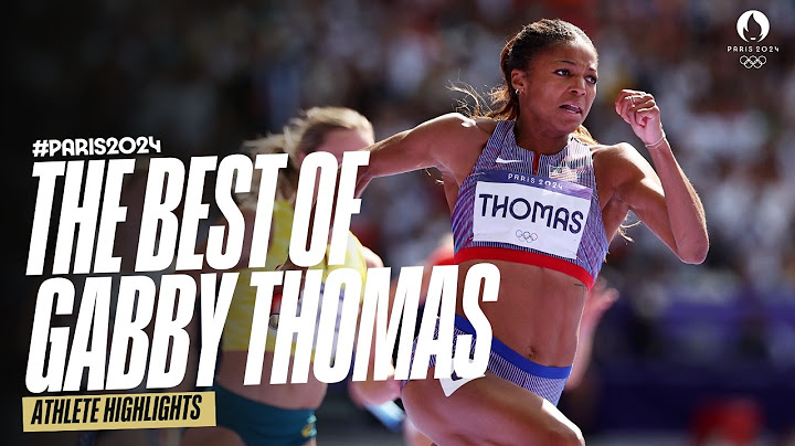 One of the fastest female sprinters in history 🔥 Gabby Thomas at #Paris2024 | Athlete Highlights