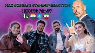 Maz Jobrani Standup Comedy Reaction | 4 idiots React | Foreigners React to Iran