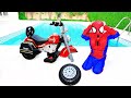 Bad Baby Unboxing & Assembling The Power Wheel Ride On Bike ! W Johny Johny Yes Papa Song