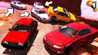 ПОГОНЯ вышла из под контроля! НАГЛЫЕ НЕЛЕГАЛЫ! BeamNG Drive