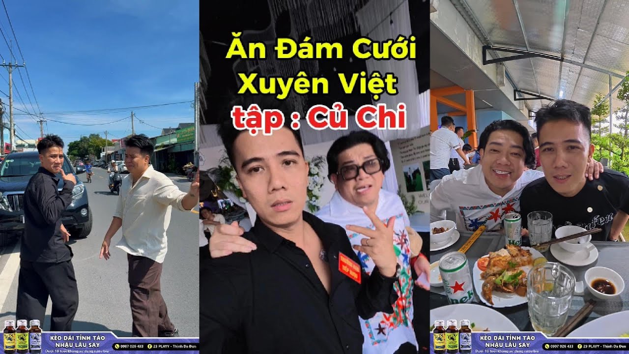 Ăn Đám Cưới Xuyên Việt Tập : Củ Chi cùng Phan Tân Ken lùn uống khi nào say trời kkkkk