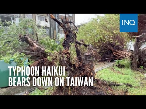 Typhoon Haikui bears down on Taiwan