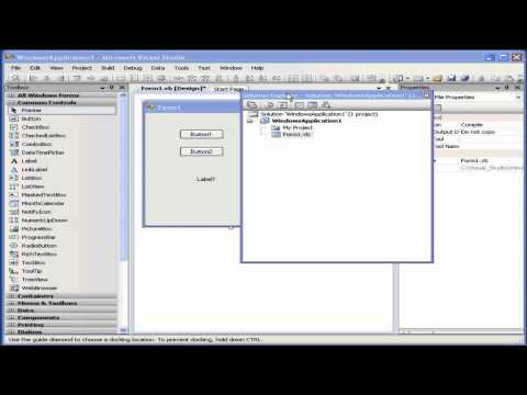 Visual Basic Video Tutorial - Volume 1- Lesson 02: Interface