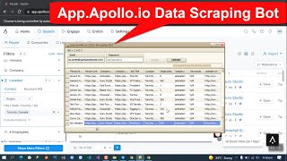 App.apollo.io Data Scraping Bot screenshot 1