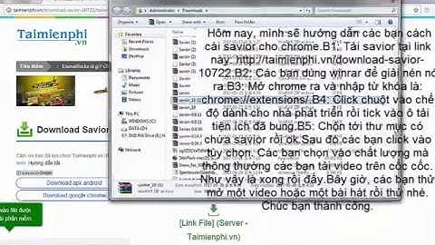 Thêm tiện ích savior vào chrome