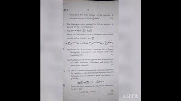 du sample paper , Bsc. physics hnrs,  5th sem (Quantum mechanics and application) #2022