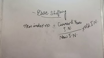 Index Numbers: Base Shifting