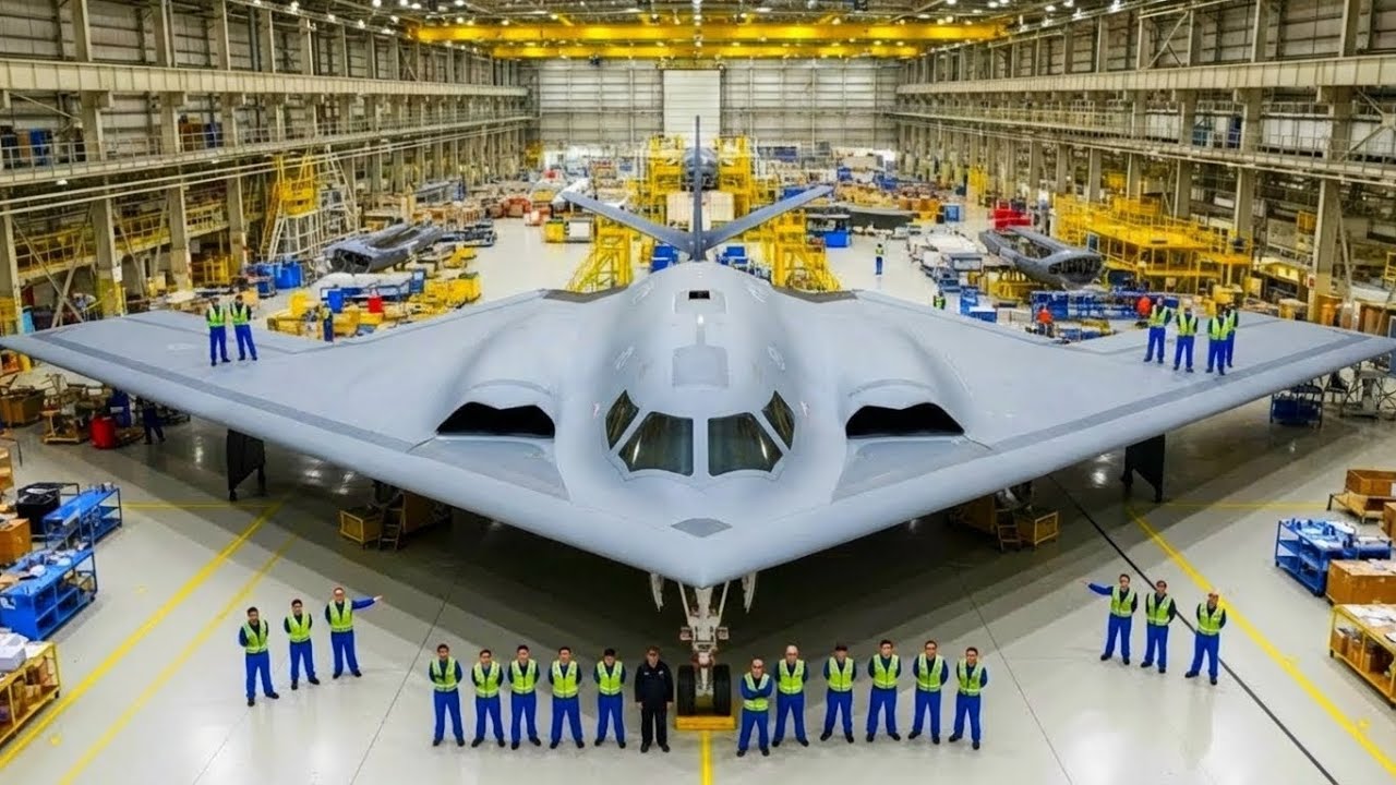 Inside B-21 Raider Factory | Stealth Bomber Manufacturing Cinematic ASMR (Full Process)