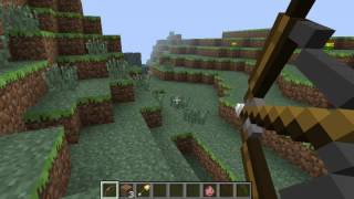 Minecraft 1.3.2 mods #001| Anhrak's Mod Review | Elemental Arrows + Homing Bow