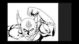 The Flash - Speed Painting - Part 2 Line Art and Inking