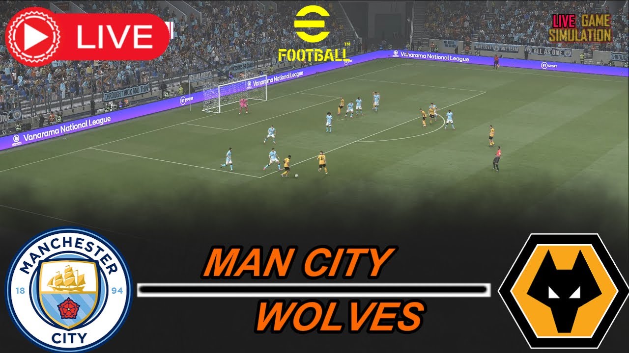🔴LIVE - Manchester City vs Wolverhampton | Premier League 2025/26 | Video Game Simulation