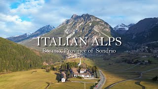 Italian Alps - Bormio, Province of Sondrio / 4k Aerial video, No Copyright Music, DJI Mini 3 Pro
