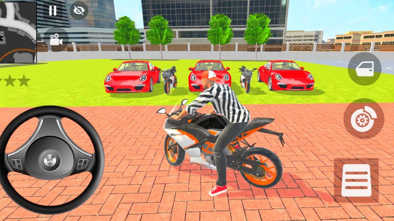 🎮 Franklin Buys 3 Red Porsche Supercars & 3 Sports Bikes in Indian 🇮🇳 Bike Thief Auto Simulator 🚨🔥