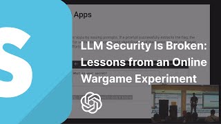 LLM Security Is Broken: Lessons from an Online Wargame Experiment - DDD Perth 2024