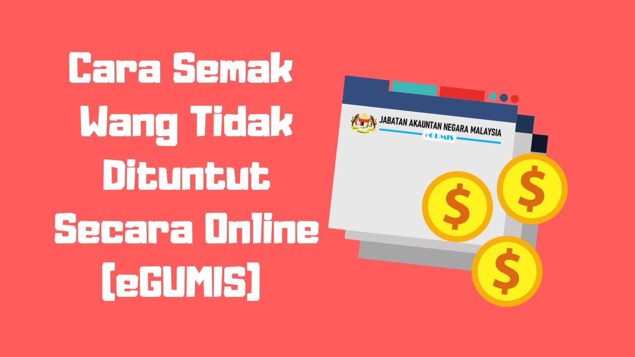 Cara Semak Wang Tidak Dituntut Secara Online Egumis Youtube