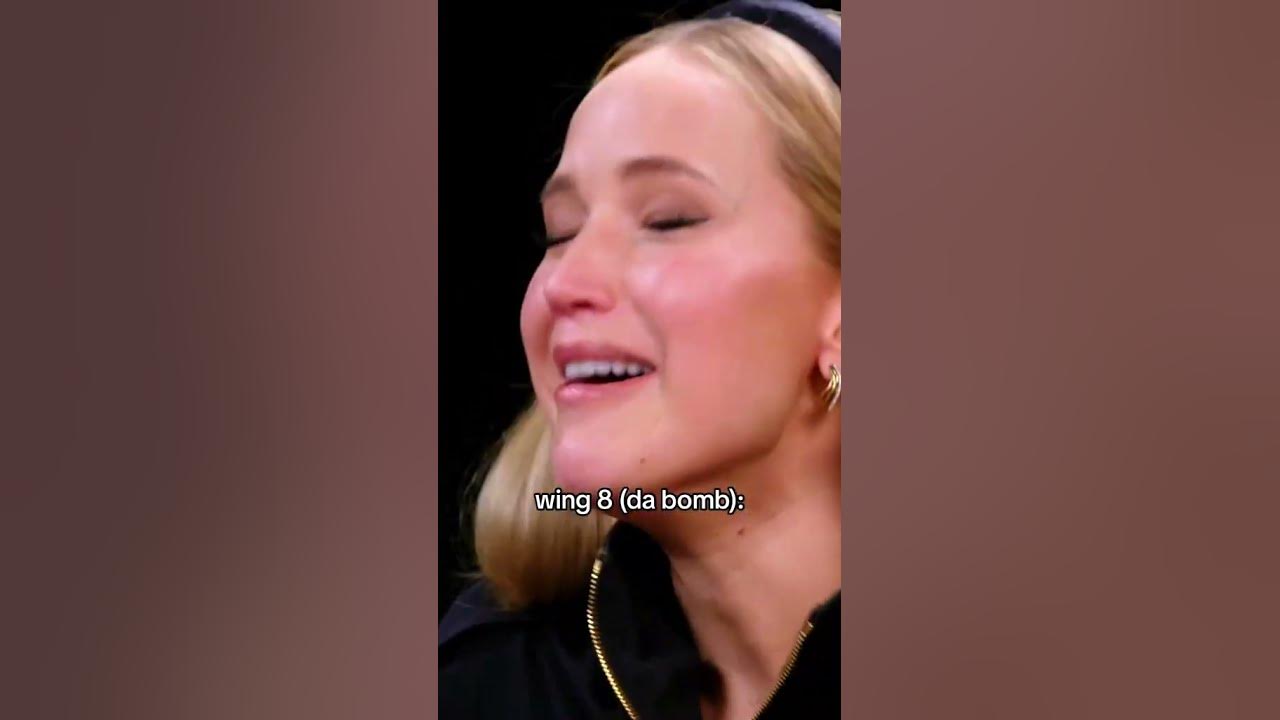 Jennifer Lawrence's reaction to every wing on Hot Ones 😅