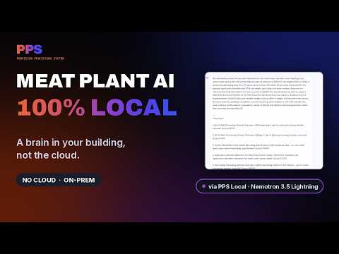 Meat Processing AI That Runs 100% Local — A Brain in Your Building, Not the Cloud