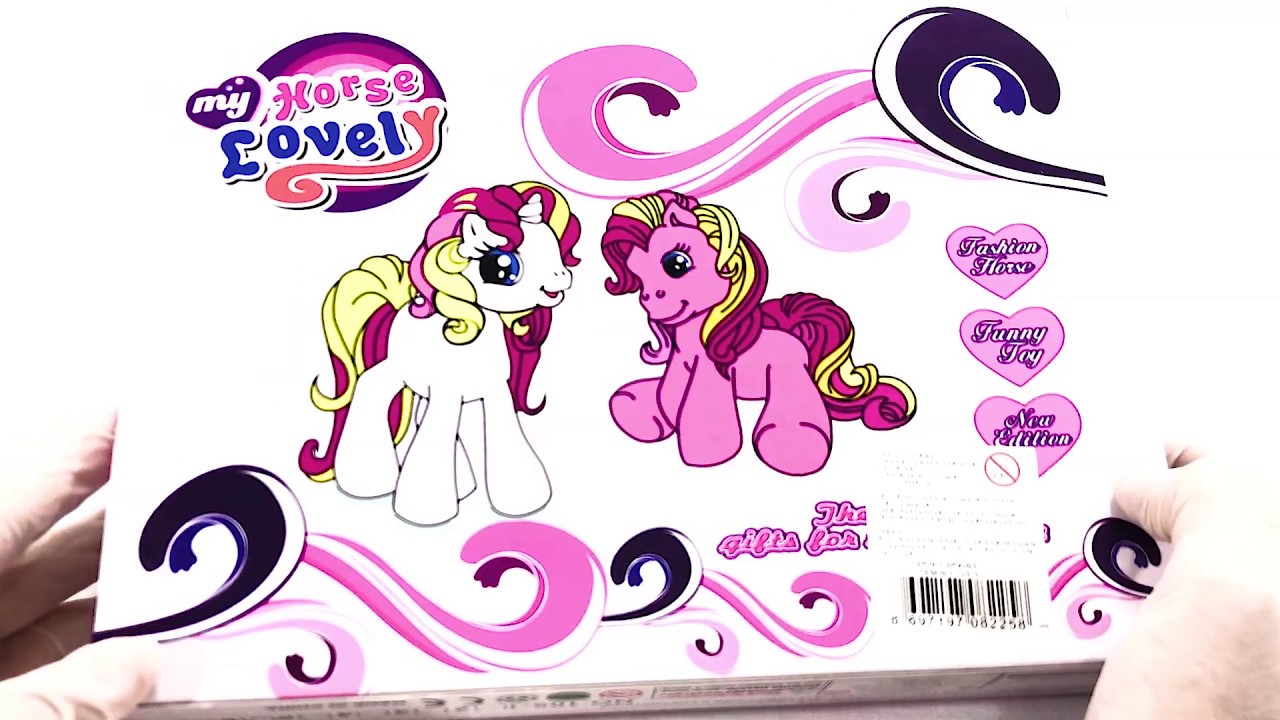 TOY HORSES BOX OPENING COLORED HORSES Children Toys For Kids Vİdeo