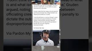 Jon Gruden Wants To Change This Nfl Rule